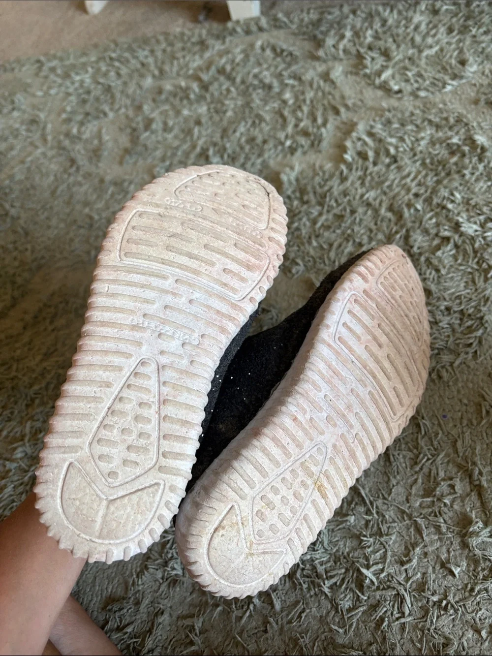Forever Black glitter Athletic Sneakers with White Sole